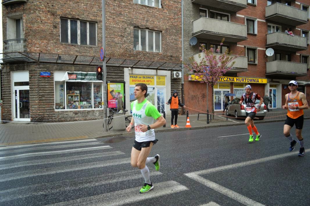 Mariusz Dembowski w warszawskim maratonie