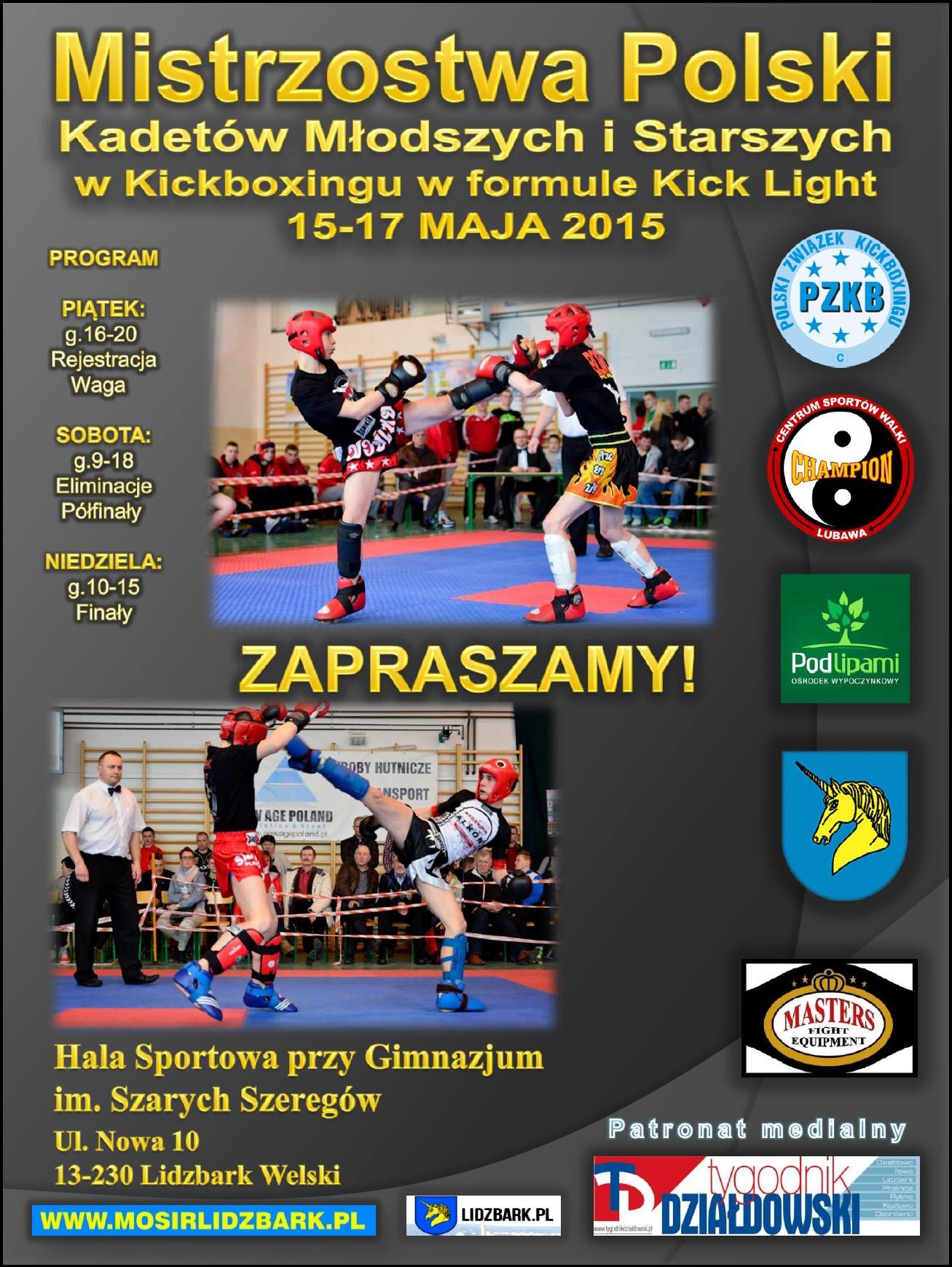 Mistrzostwa Polski Kadetów Młodszych i Starszych w Kickboxingu w formule Kick Light