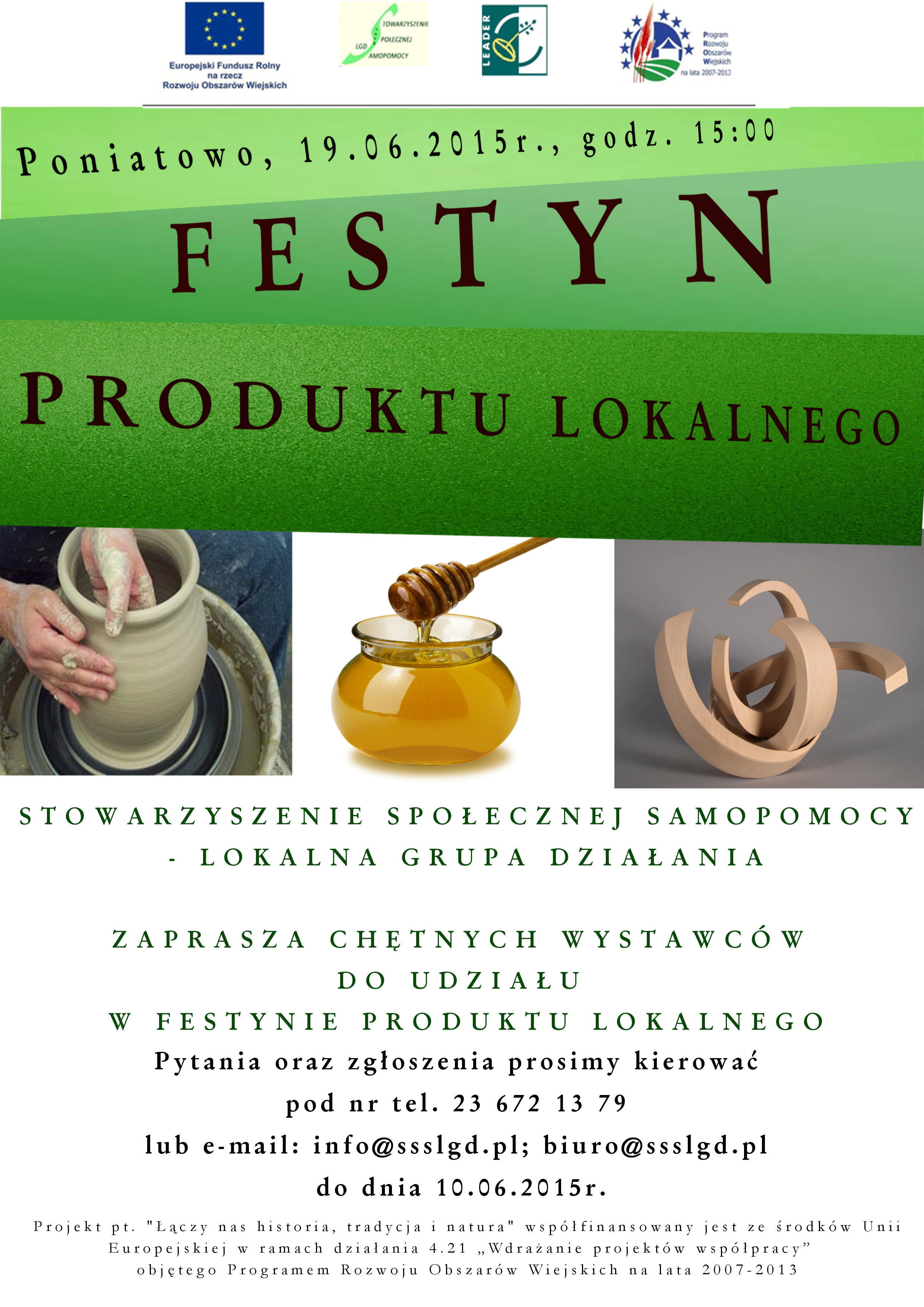 LGD zaprasza na Festyn Produktu Lokalnego w Poniatowie