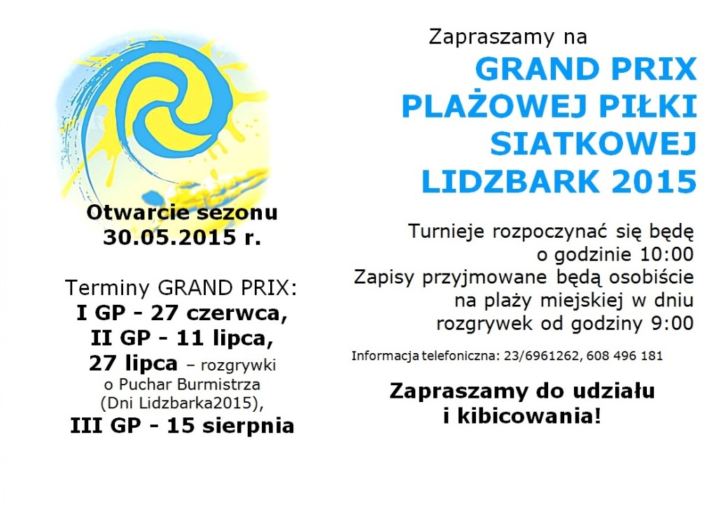 GRAND PRIX Plażowej Piłki Siatkowej 2015