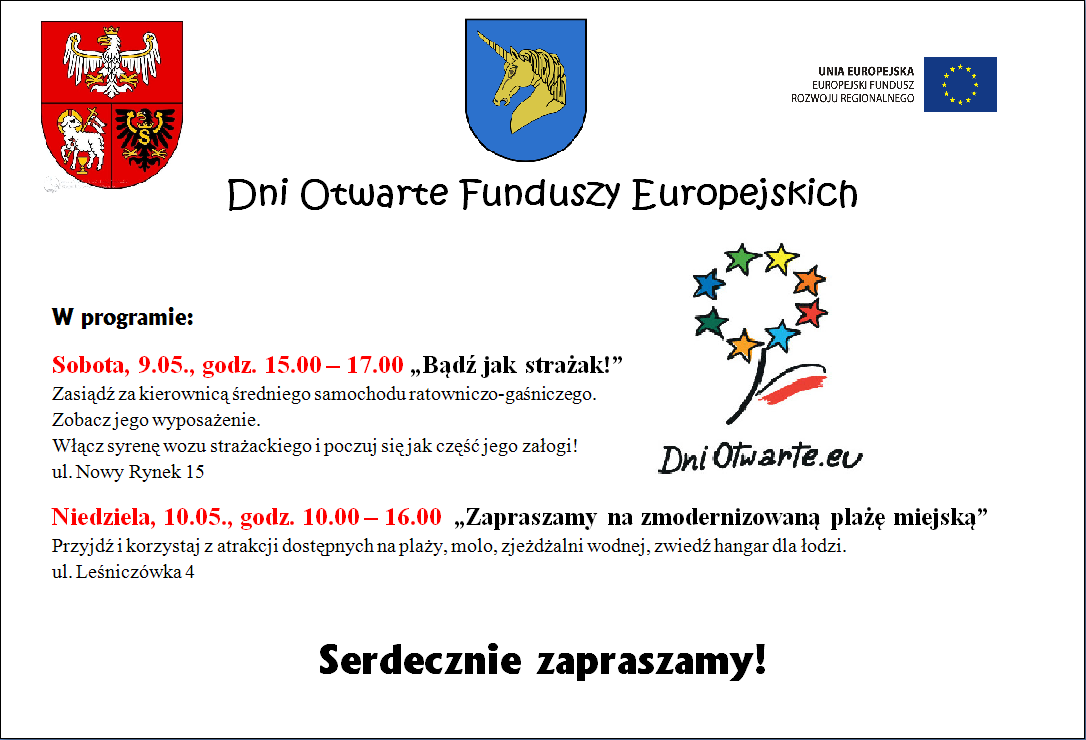 Zapraszamy na Dni Otwarte Funduszy Europejskich!