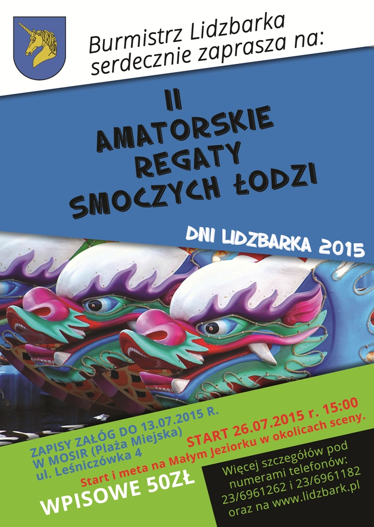 Zapraszamy na II Amatorskie Regaty Smoczych Łodzi