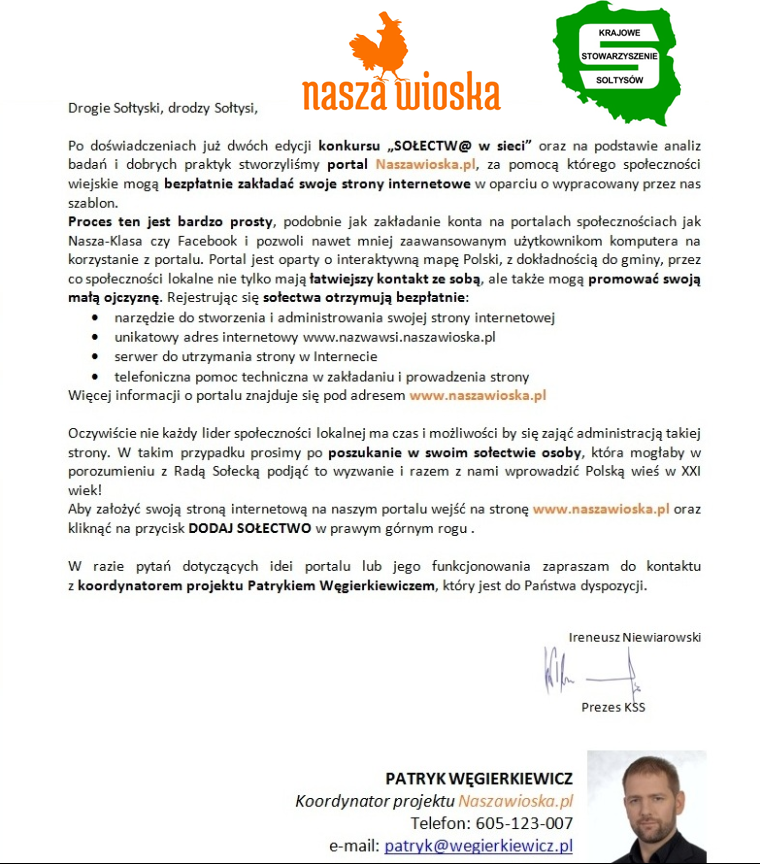 Konkurs "SOŁECTW@ w sieci"