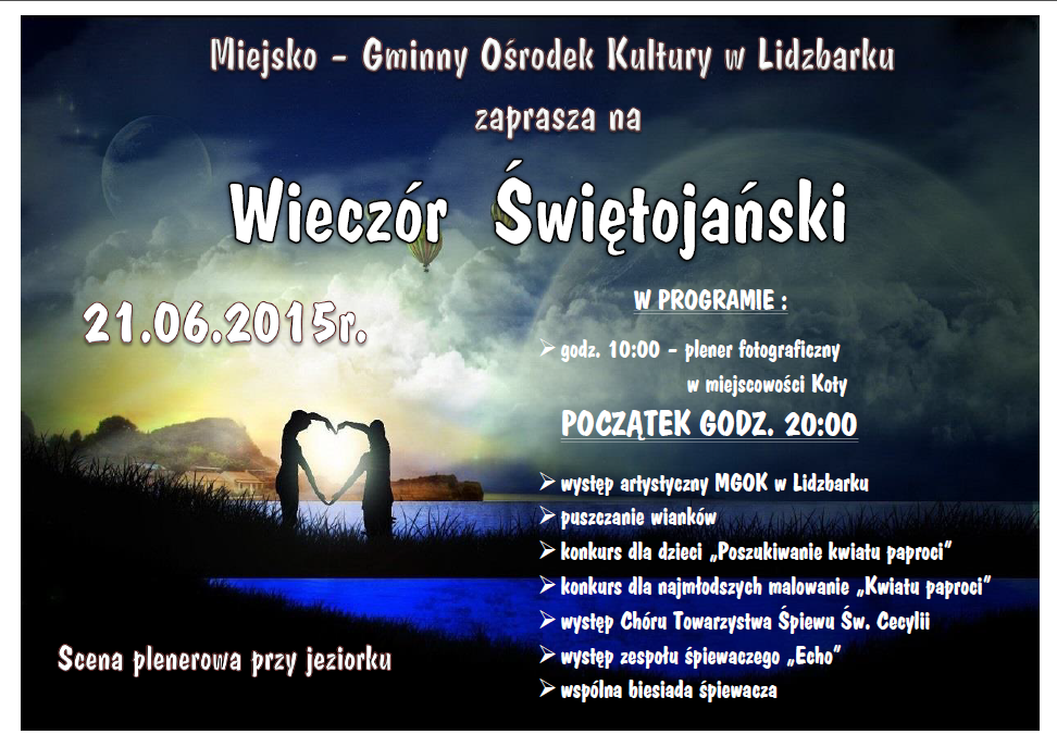 MGOK zaprasza na Wieczór Świętojański