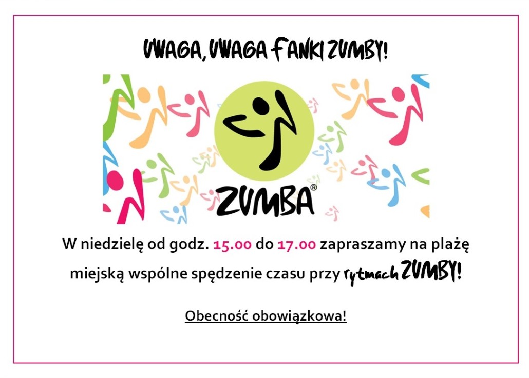 Zumba na plaży w Lidzbarku