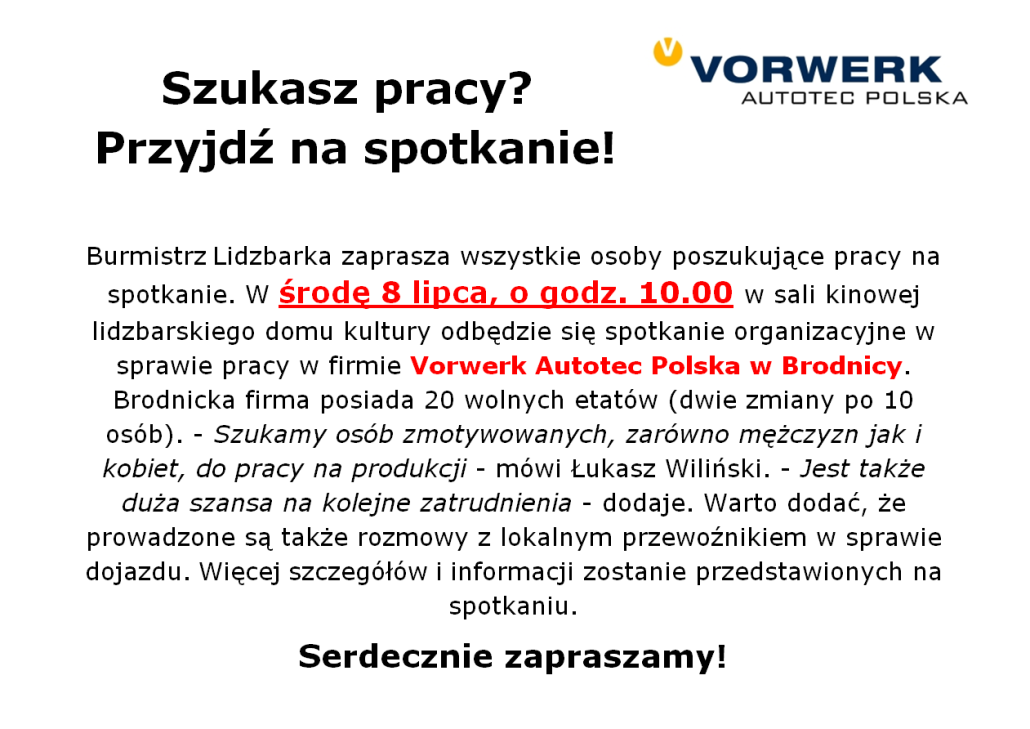 spotkanie w sprawie pracy