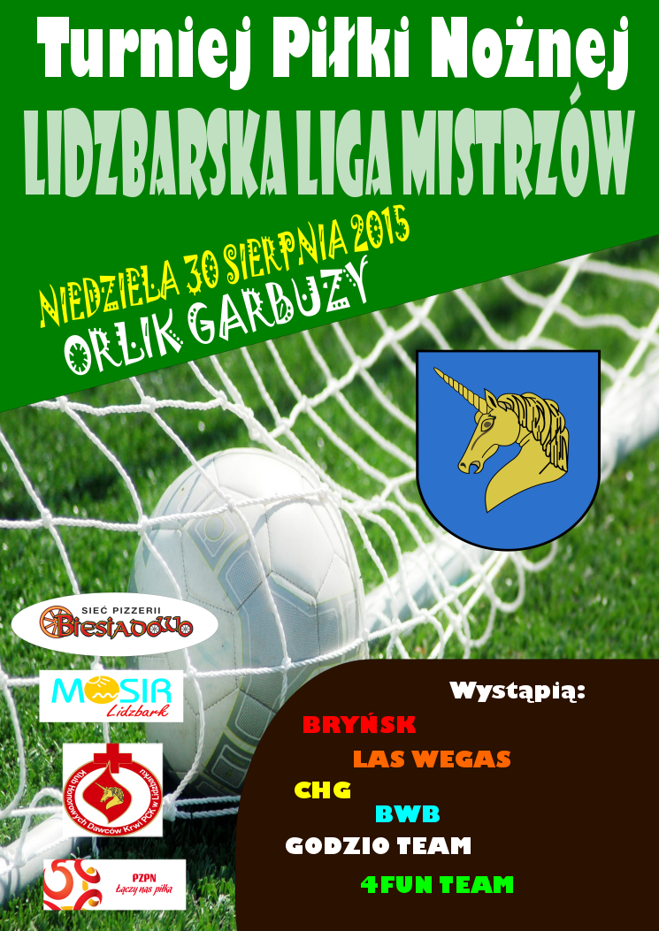 Zapraszamy do udziału w Lidzbarskiej Lidze Mistrzów!