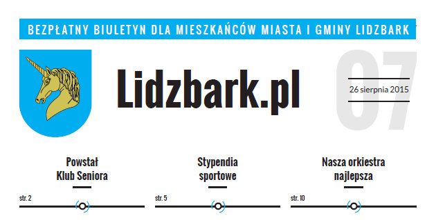 Sierpniowy numer biuletynu Lidzbark.pl już dostępny!