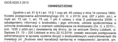 Obwieszczenie