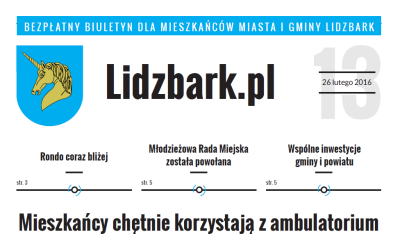 Kolejny numer biuletynu Lidzbark.pl już dostępny!
