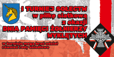 Zapraszamy na I Turniej Sołectw w piłkę siatkową z okazji Dnia Pamięci Żołnierzy Wyklętych