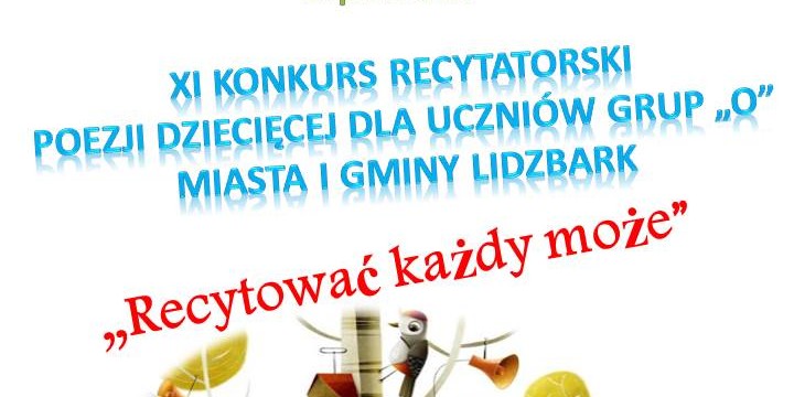 Konkurs recytatorski poezji dziecięcej!