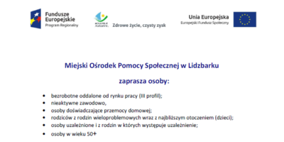 Zapraszamy do udziału w konkursie "Aktywne włączenie - szansą na lepsze jutro"