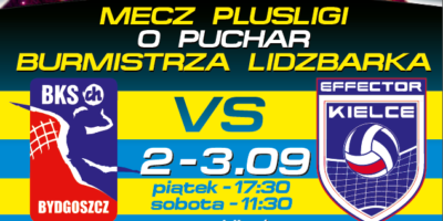 Zapraszamy na Mecz Plusligi o Puchar Burmistrza Lidzbarka