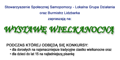 Zapraszamy na Wystawę Wielkanocną połączoną z kiermaszem