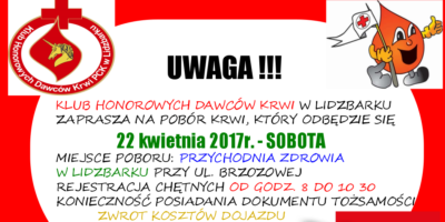 Pobór krwi!