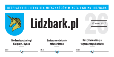 Nowy numer biuletynu Lidzbark.pl już dostępny!