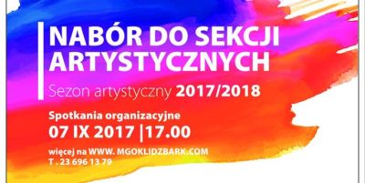 Nabór do sekcji artystycznych MGOK