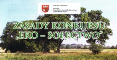 ZAPRASZAMY DO UDZIAŁU W KONKURSIE „EKO-SOŁECTWO”