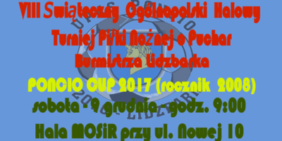 Poncio CUP 2017! Zapraszamy!