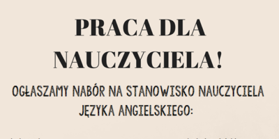 Praca szuka człowieka!