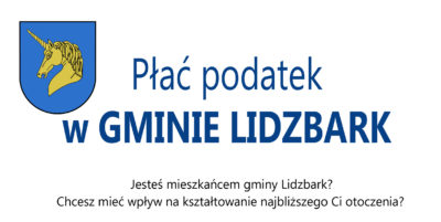 Płać podatek w Gminie Lidzbark