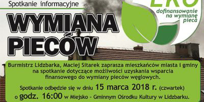 Zapraszamy wszystkich mieszkańców na spotkanie informacyjne w sprawie wymiany pieców