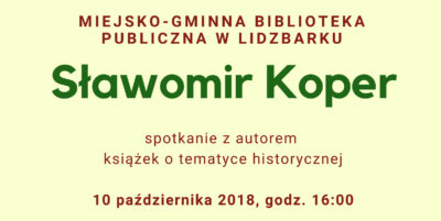 Sławomir Koper - spotkanie autorskie