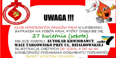Akcja krwiodawstwa!