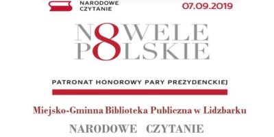 Biblioteka zaprasza na Narodowe Czytanie