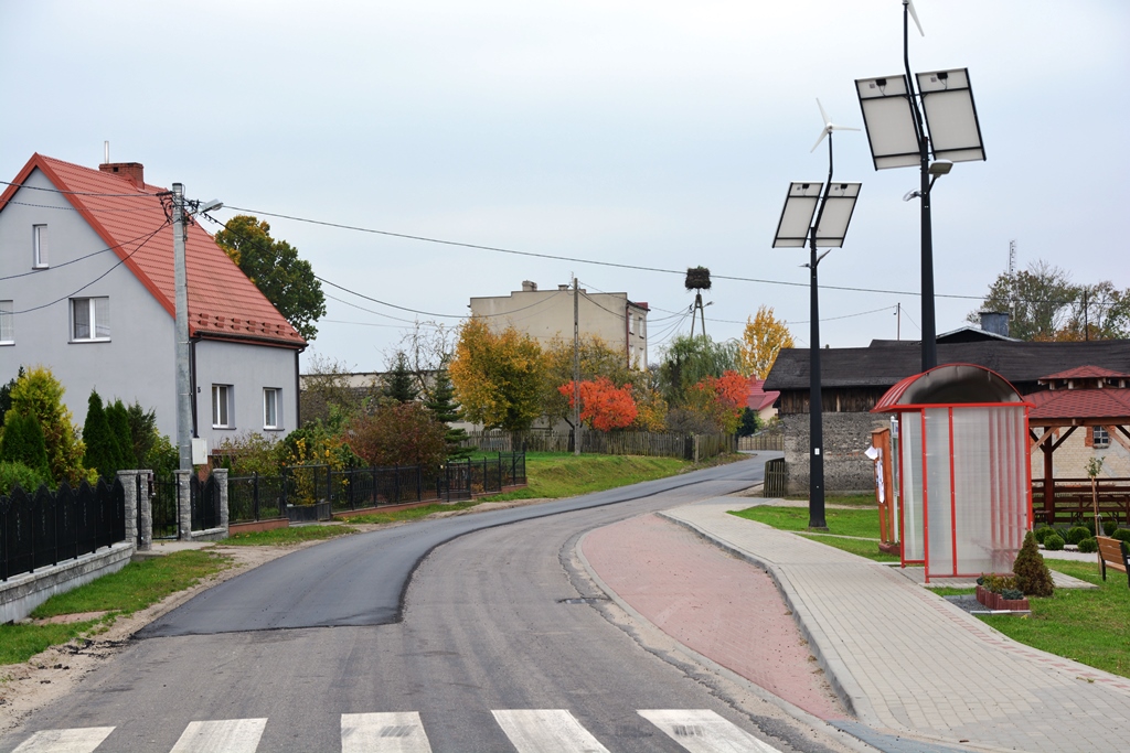 Trwa budowa drogi Lidzbark - Bryńsk