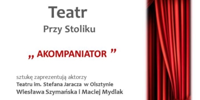 Biblioteka zaprasza na teatr przy stoliku "Akompaniator"