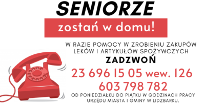 Drodzy Seniorzy zostańcie w domu!