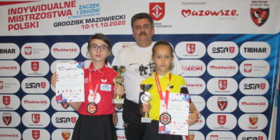 RUCIŃSKA LENA BRĄZOWĄ MEDALISTKĄ MISTRZOSTW POLSKI ŻACZEK W GRZE PODWÓJNE