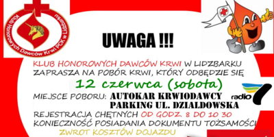 Klub HD zaprasza do udziału w akcji krwiodawstwa