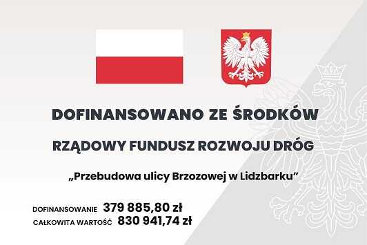 Przebudowa ulicy Brzozowej w Lidzbarku