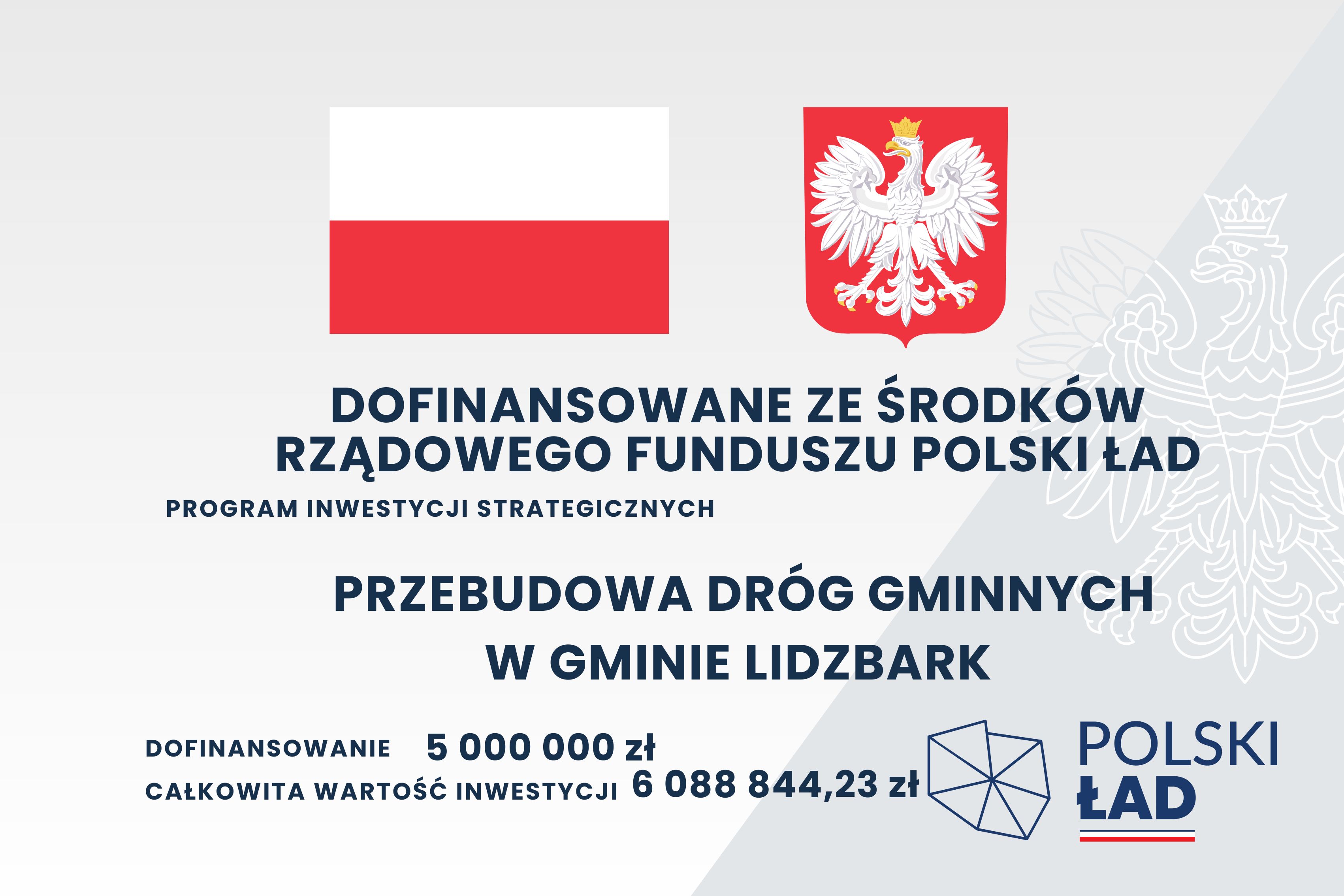 Przebudowa dróg gminnych w gminie Lidzbark