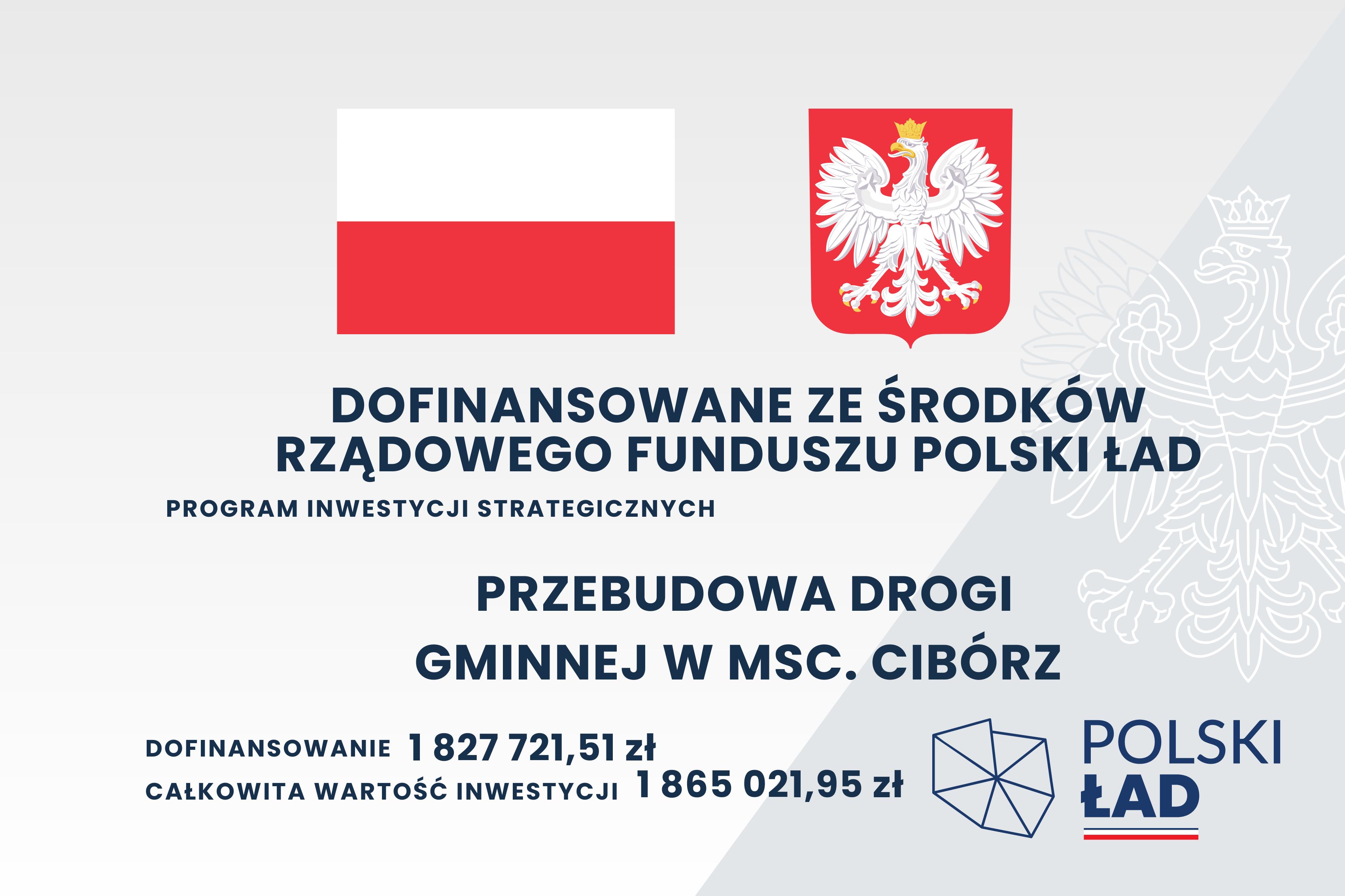 Przebudowa drogi gminnej w msc. Cibórz