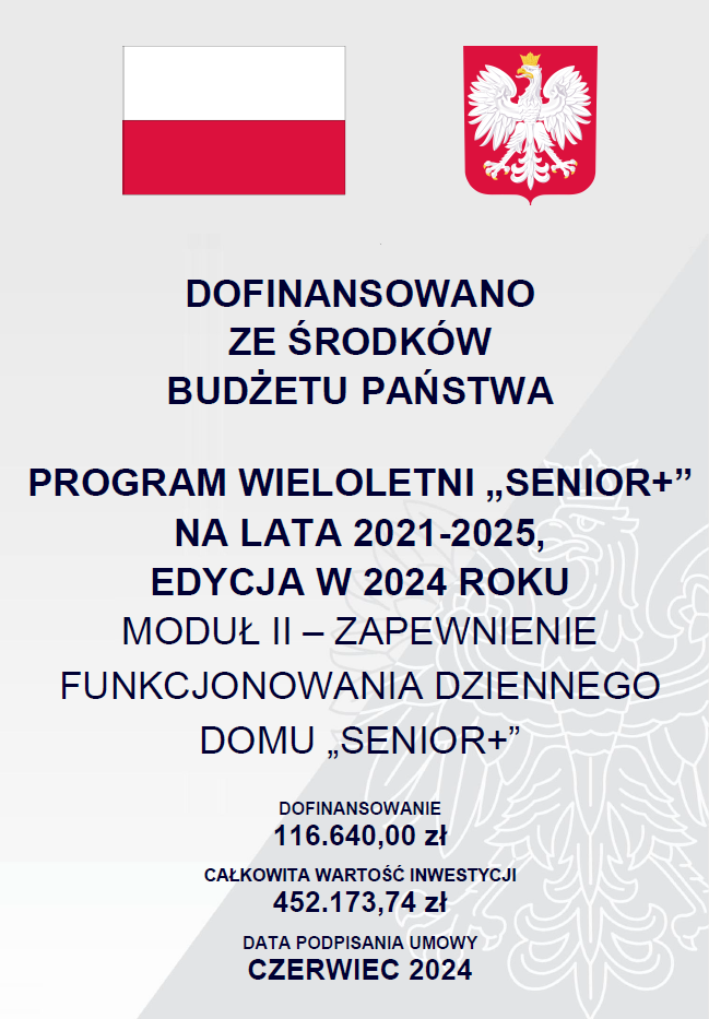 Zapewnienie funkcjonowania Dziennego Domu "Senior+" w Lidzbarku