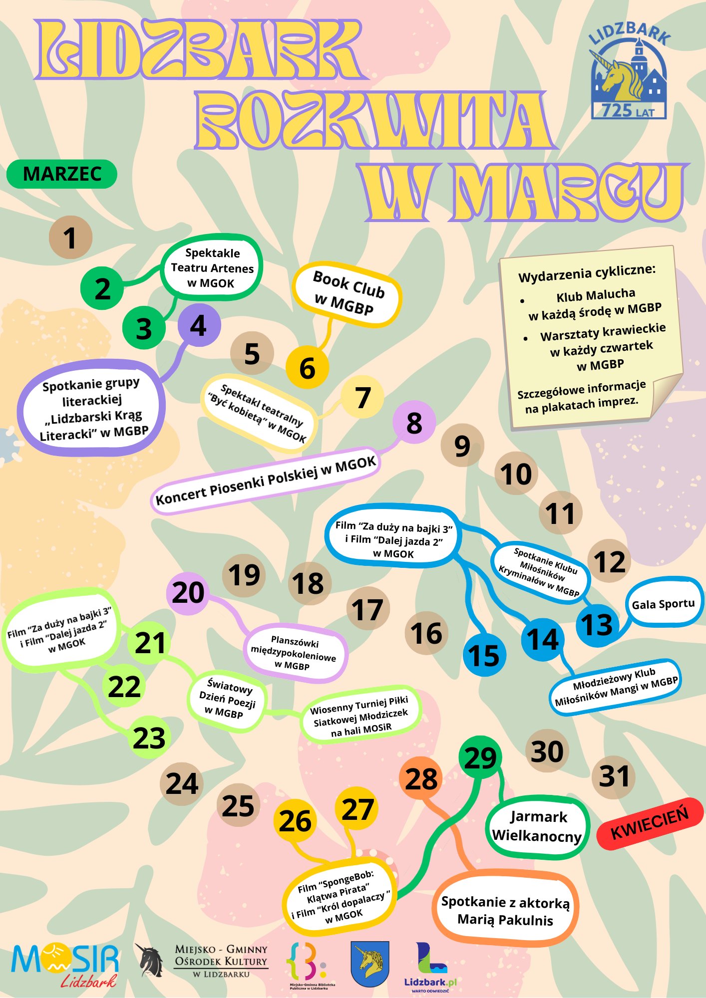 Marzec w Lidzbarku: Sprawdź, co się dzieje!