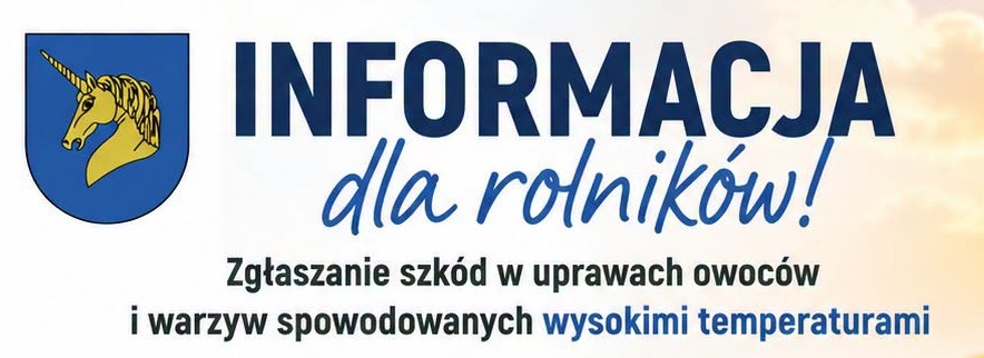 Ważna informacja dla rolników z terenu Gminy Lidzbark!